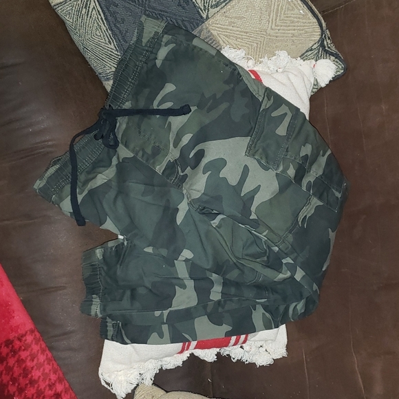 Cargo Joggers, Army Print - Picture 2 of 5